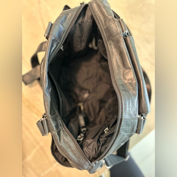 RUDSAK leather diaper bag